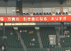 阪神甲子園球場での循環器病予防啓発